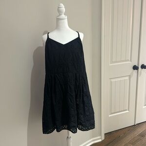 Black Eyelet dress 2X